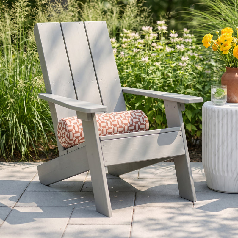 Byrnes Outdoor Adirondack Chair, Harbor Gray