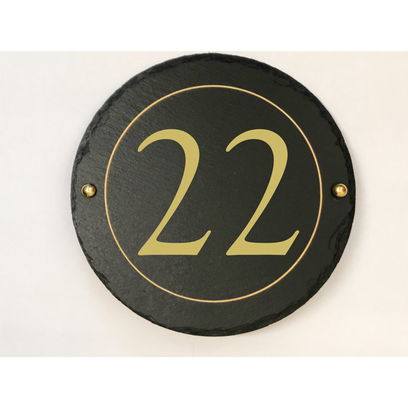 Easingwold 24cm H Stone House Number, 22