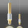 Mini-luminaire suspendu à DEL à intensité variable et luminaire suspendu à hauteur réglable pour îlot de cuisine (1 paquet)