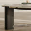 Table basse moderne avec plateau en marbre