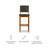 Upholstered Counter Stool with Solid Wood Frame-52517033-52517032