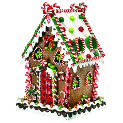 Maison de bonbons éclairée à DEL