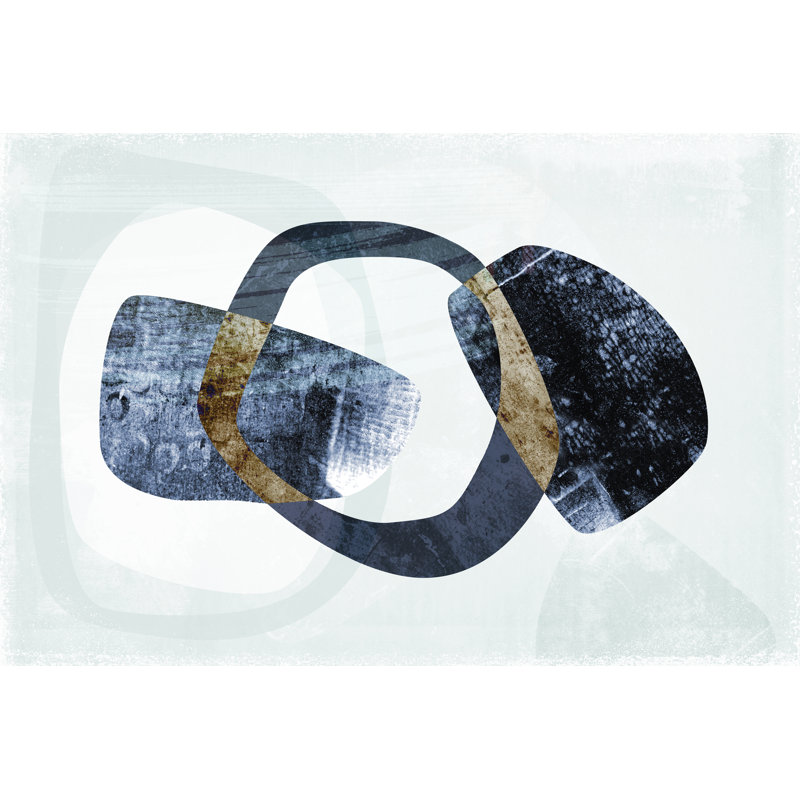 Stone Gem II - Graphic Art, 51cm H x 76cm W, Wrapped Canvas