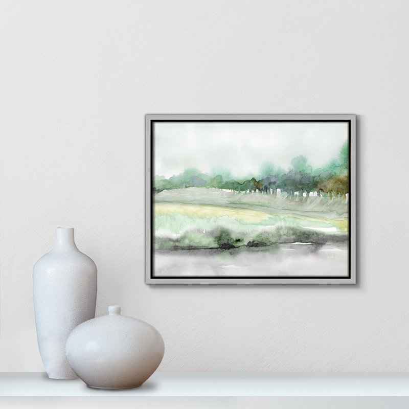 «Season Of Summer - Floater Frame», reproduction d'art sur toile, H 12,5 po x l 15,5 po x P 2 po, Toile argentée
