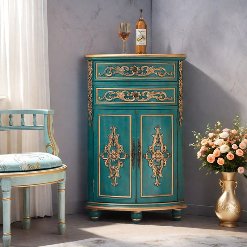 Armoire d'appoint Vintage, Bleu