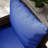4 Navy Blue Cushion And Pillow For Patio Chairs, Relaxing Outdoor Seating Furniture , Blue, Comfortable Experience