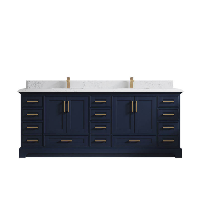 Ensemble de meuble-lavabo à double cuve 84 po Fenway