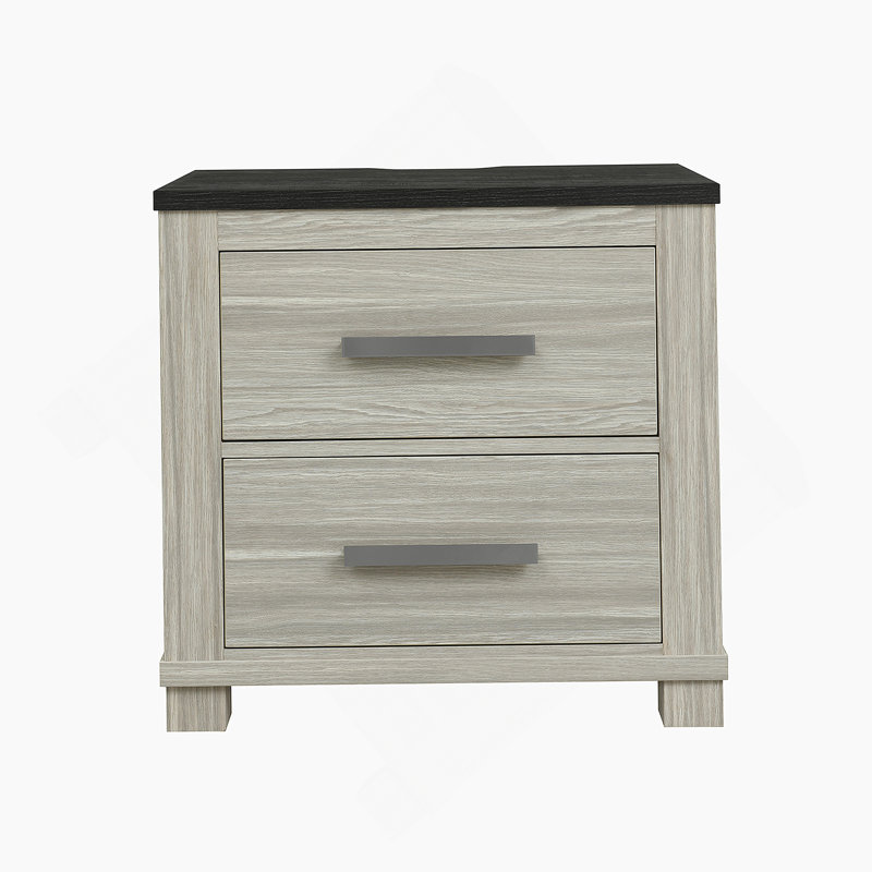 Table de chevet avec 2 tiroirs