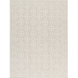 Himalayan Wool Geometric Area Rug in Silver/Brown
