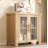 Buffet Cabinet with Storage, Sideboard Credenza with Tempered Glass Doors-1347645759