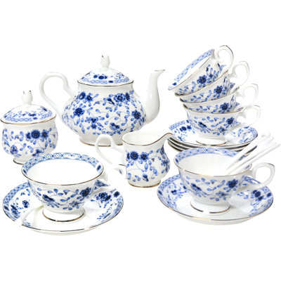 Bone china tea set
