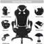 Inbox Zero Adjustable Armrest and Adjustable Height PC & Racing Game Chair-386951859
