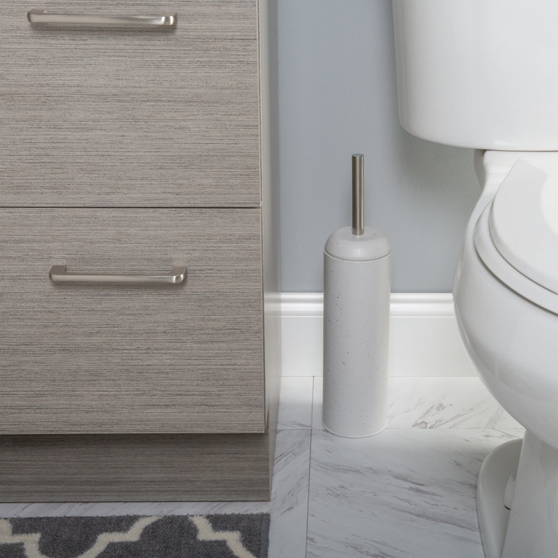 Porte-brosse de toilette Elle Noir, Blanc