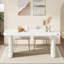 Table de salle à manger rectangulaire avec plateau en bois d'ingénierie L 62,99 po x l 31,5 po Johen-1588811183