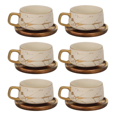 Ayvian Ceramic Teacup and Saucer