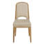 Ensemble de salle à manger rectangulaire en bois avec chaises rembourrées 72 "Cann-1434715603