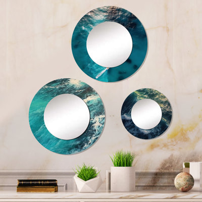 Elizama Metal Round Mirror