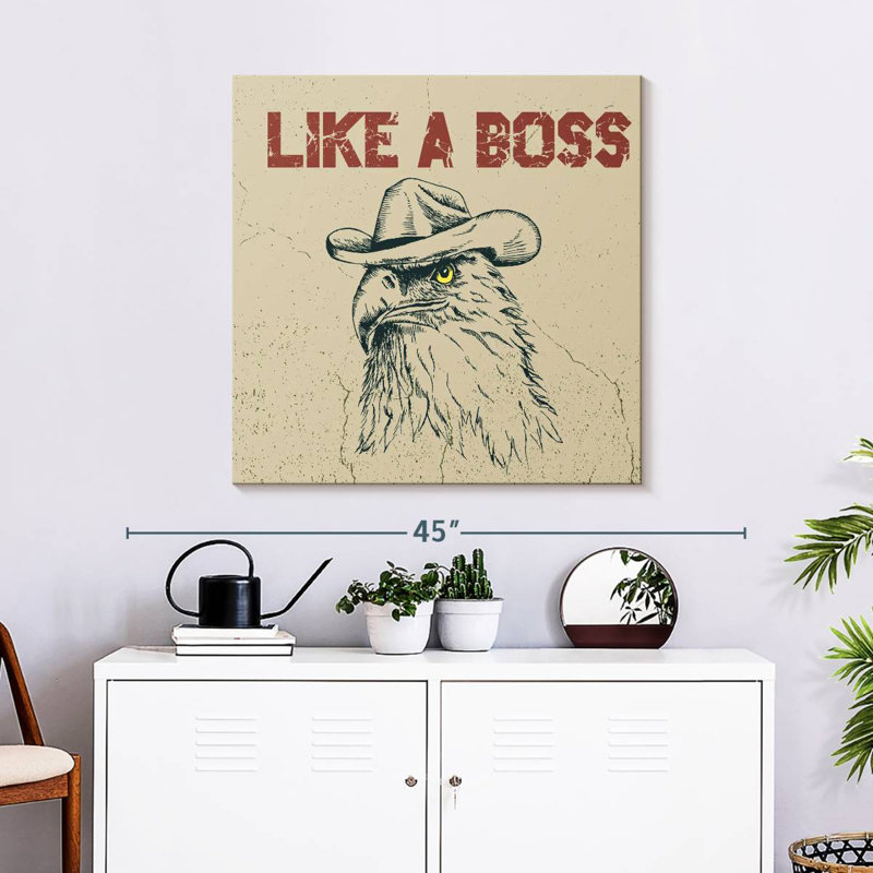 Lelar Boss Cowboy Eagle, 30" H x 30" W