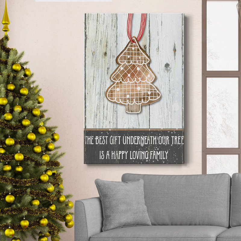 Arbre de pain d'épice - reproduction sur toile tendue, H 27 po x l 18 po x P 1 po