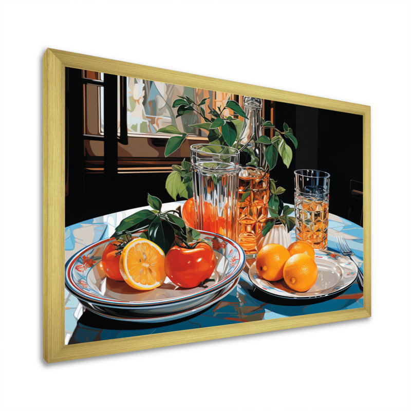 Cocktails Symphony I - Food & Beverage Wall Art Prints, H 30 po x l 40 po x P 1,5 po, Cadre doré à une seule photo