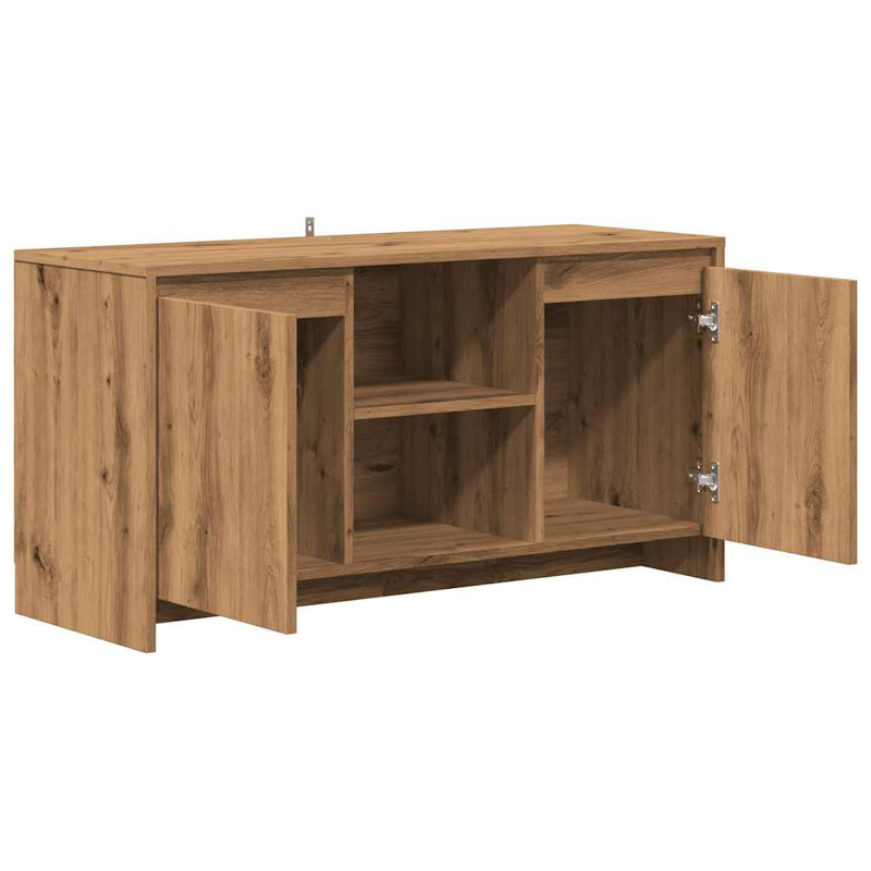 Naila Unfinished TV Stand, Artisan Oak