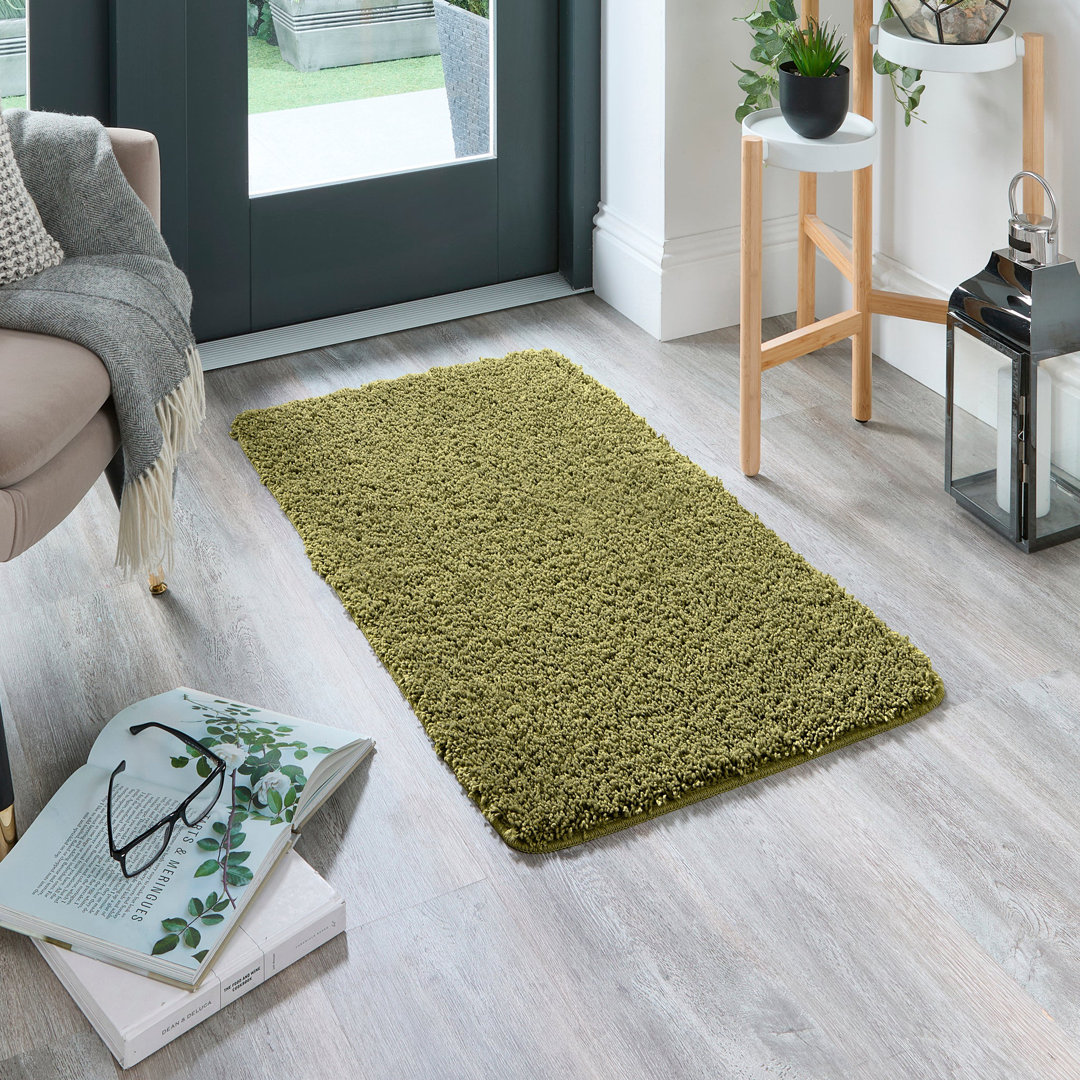 Solid Colour Machine Tufted Area Rug