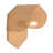 1-Light Plug-In Tan Flush Mount