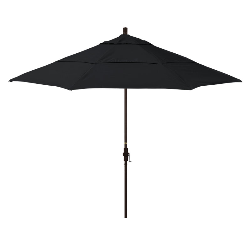 Parasol de marché Broadmeade octogonal Sunbrella, Tissu performance noir