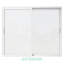 Porte de patio coulissante avec quincaillerie blanc, verre transparent-119284433