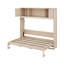 Grand lit escamotable avec armoires de rangement-1237432484