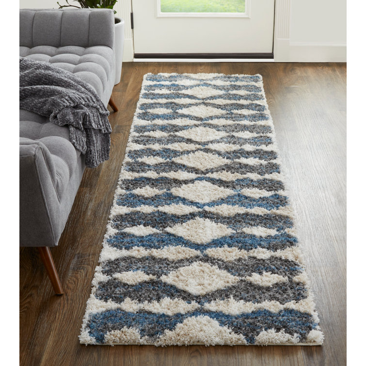 Tapis bohémien et éclectique en polyester Caide
