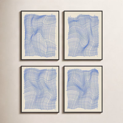 Netting 4-Piece Print Set by Jacques Pilon