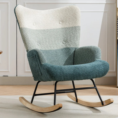 Chaise d'appoint Mid-Century Modern Patchwork