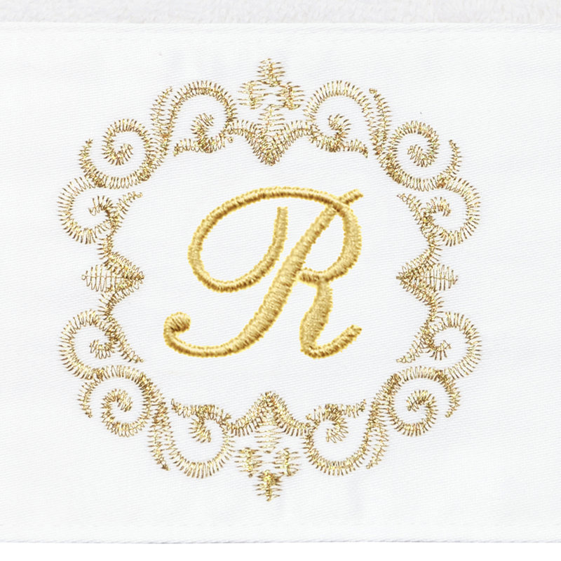 Winston Porter 100% Turkish Cotton MONICA 2PC Embellished Hand Towel Set, R