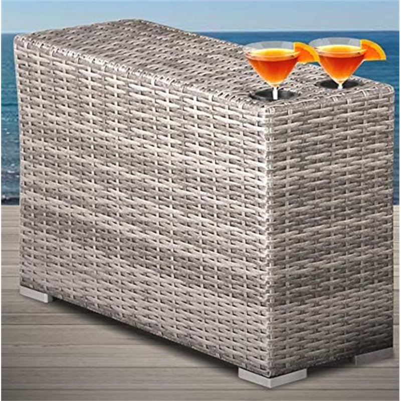Shick Fully Assembled Outdoor Side Table （Only Include Table)