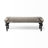 Whipe Cotton Upholstered Bench