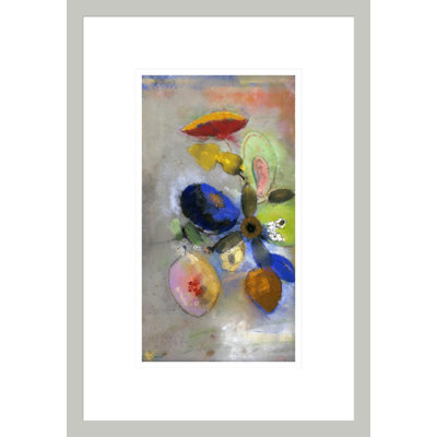 Flowers by Odilon Redon -Framed Giclee Print