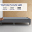 Cadre de lit / sommier en bois de vinyle de qualité supérieure de 14 pouces, durable, élégant, multicolore et base confortable avec pieds en plastique-1144269810-1144269823