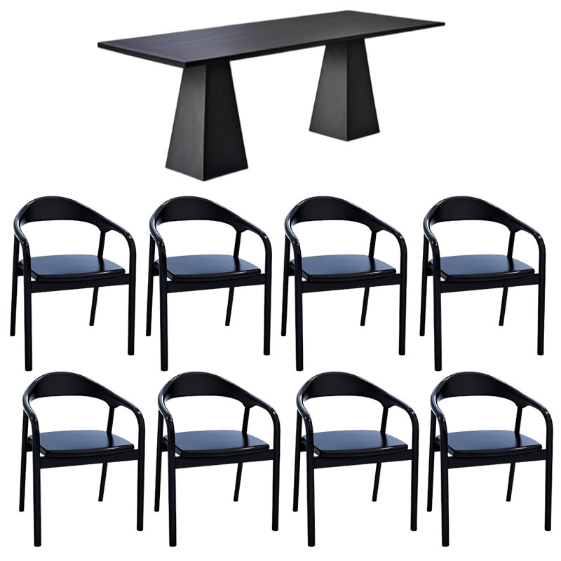 Table de salle à manger polyvalente en bois massif