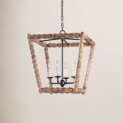 Coastal Luxe 4-Light Chandelier