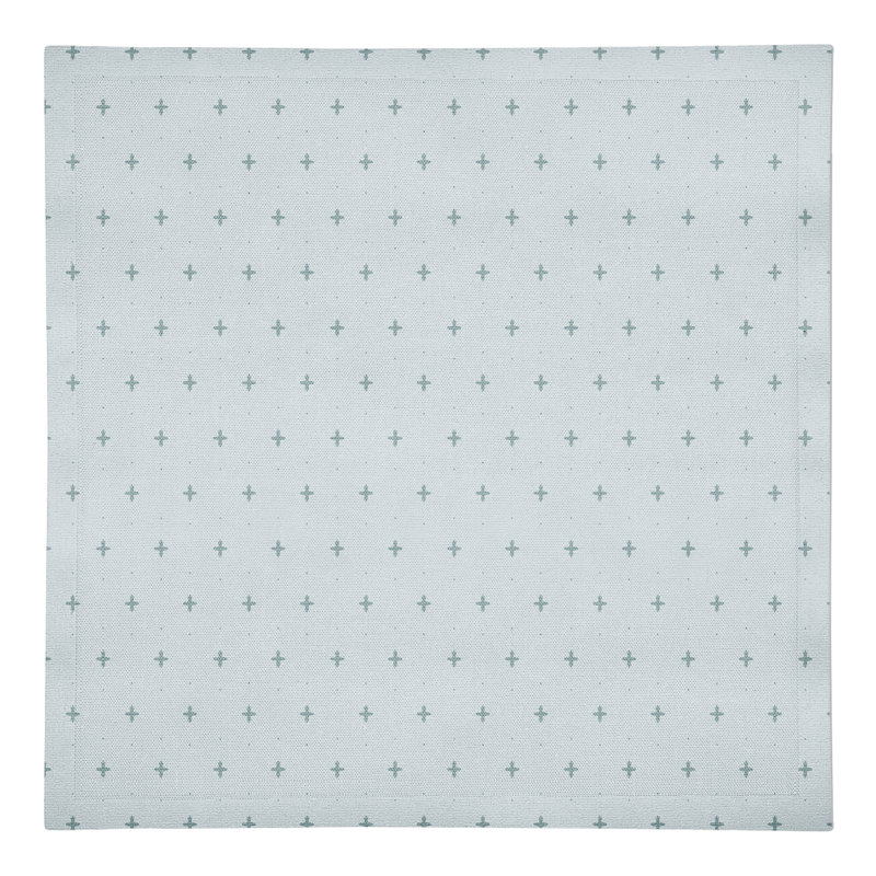 Cotton Geometric Rectangle Napkin, Blue