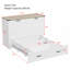 Armoire-lit escamotable pliable avec station de charge-22558213