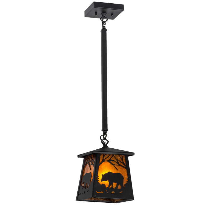 Rustic Lodge 1 - Light Pendant, Black
