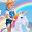 Unicorn Ride On Toy Rainbow Model X-90993428