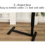 Table de chevet à hauteur ajustable avec roulettes Support mobile pour ordinateur portable en noyer