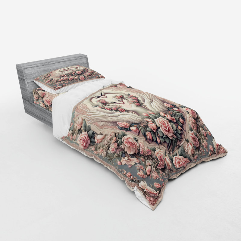 Ensemble de literie Ambesonne, Housse de couette simple très longue + 2 pièces