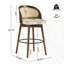 Ensemble de 2 tabourets de bar d'intérieur en bois-578219451