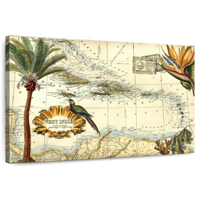 Aliaz Tropical Map Of West Indies
