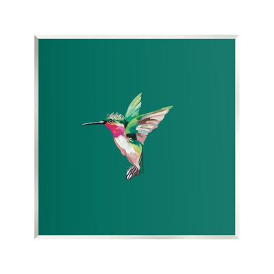 Art mural Colibri avec diadème par Amelia Noyes