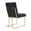 Luxury Tufted Velvet Dining Chair With Gold Frame-2097615981
